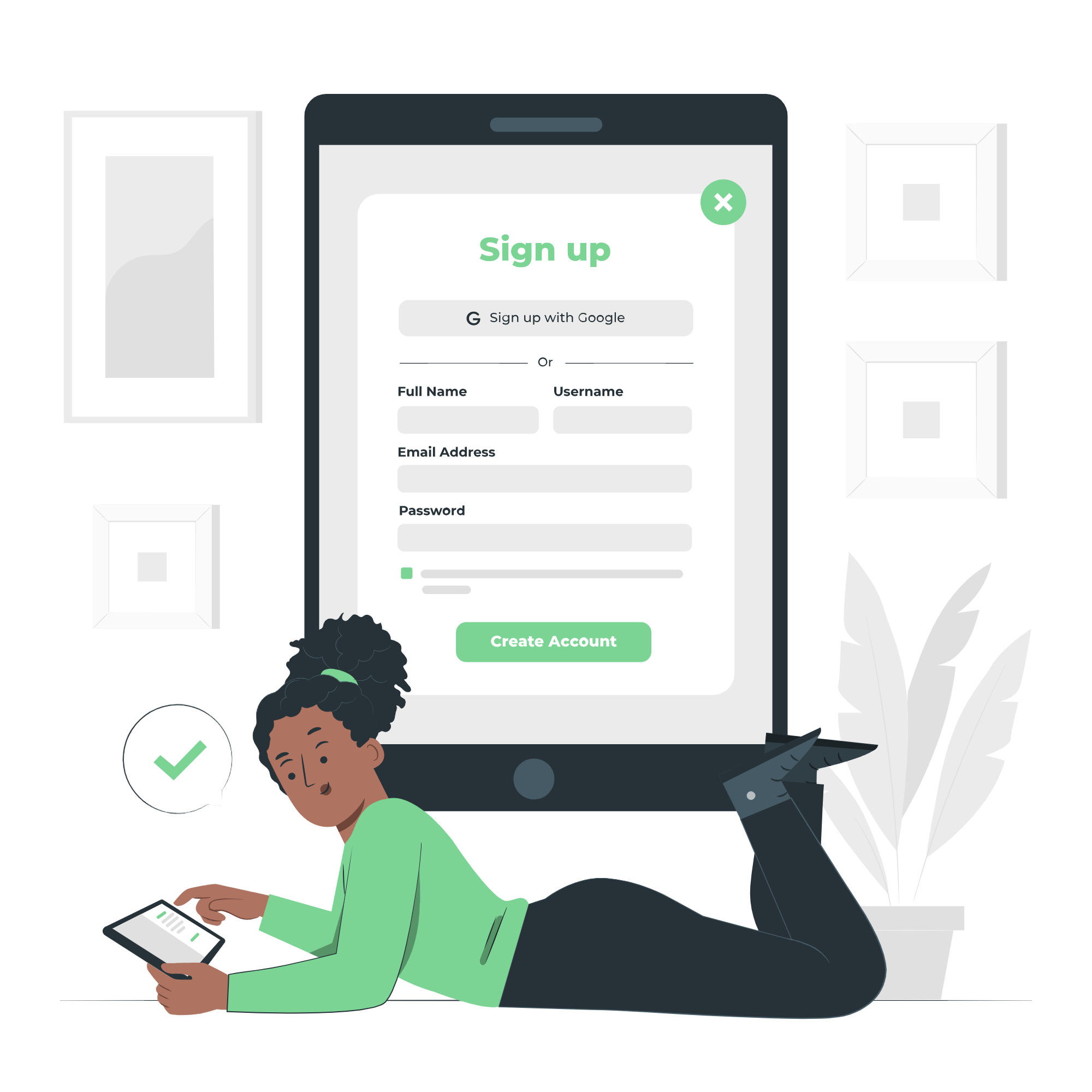 Password recovery illustration